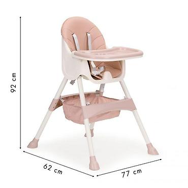 ara obuca: STOLICA ZA HRANJENJE 2U1 ECOTOYS PINK/WHITE – HC-823 PINK-250 Opis: - — 4