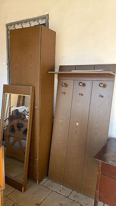 ofis ustolu: Klassik üslublu mebel dəsti - Yemək masası: massiv ağacdan, tünd — 10