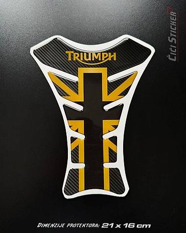 smart multimedija: Premium tank pad za Triumph motocikle, izrađen u carbon izgledu sa — 1