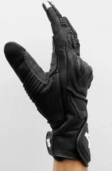 Oprema za bicikliste: Kratke kožne moto rukavice sa zaštitom - Materijal: prirodna koža sa — 13