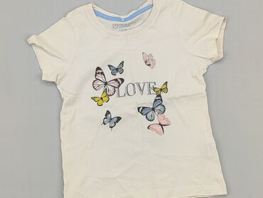 letnia biała sukienka koronkowa: T-shirt, Primark, 5-6 years, 110-116 cm, condition - Very good