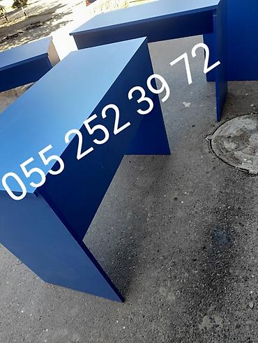 Uşaq masaları: Oğlan və qız üçün, Yeni, Siyirməsiz, Yazı masası, Stulsuz — 4