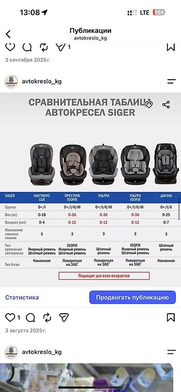 isofix: Автокресло новая Детское автокресло Chicco (i-Size) - Возраст/рост — 7