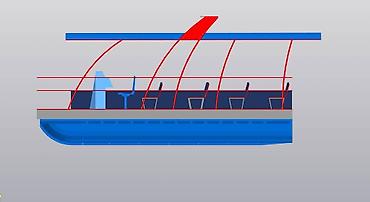 Водный транспорт: Катер, понтонный катер. Изготовление по заказу на заводе — 14