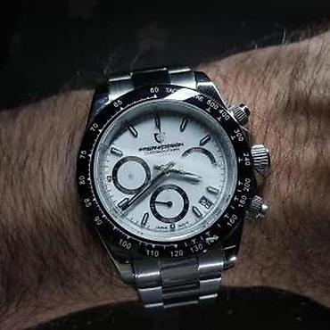 Ručni satovi: PAGANI DESIGN PD-1644 Sport - 40mm -White/Beli-Rolex Daytona Potpuno — 10