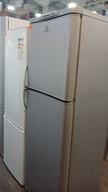 Soyuducular: 2 qapılı Indesit Soyuducu Satılır, rəng - Boz
