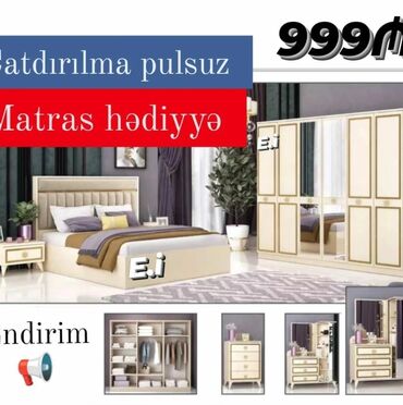 Sifarişlə yataq dəstləri: *Yataq otağı dəsti*. Sifarişlə hazırlanır *qiymət 650 azn* Rəng — 7