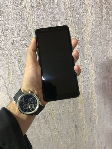 telfon aliram: Samsung Galaxy A7 2018, 64 GB, rəng - Göy, Sensor, Barmaq izi, Face ID