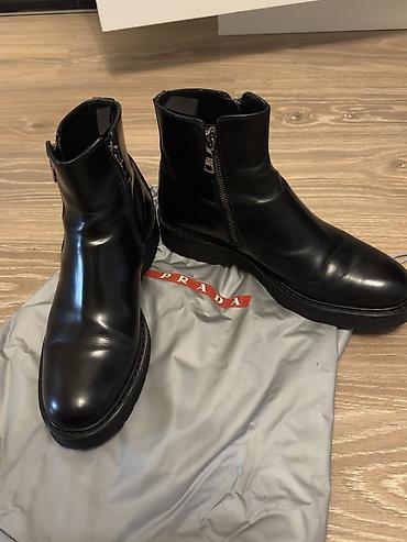 Botinkalar: Prada qadın qısa dəri çəkmələri - Model kodu: 3T5880 - Ölçü: 39.5 - — 3