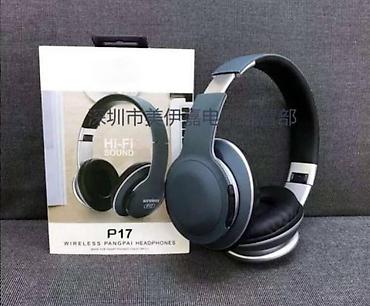 bordo: Bluetooth bežične slušalice p17 plave. bluetooth bežične slušalice p17 — 1