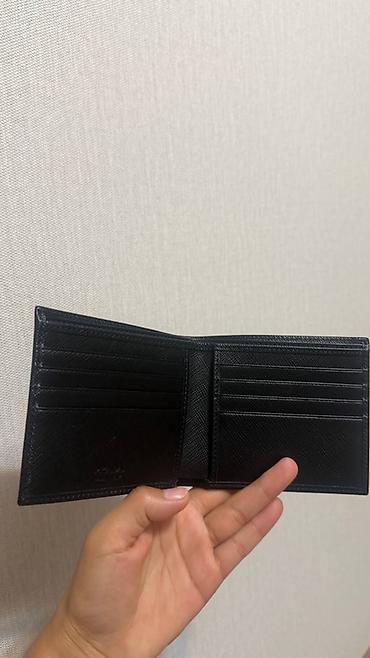 lemino сумки: Кошелёк PRADA Milano, мужской, классическая модель bi-fold. - — 3