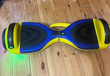 Özünü-balanslaşdıran skuter (hoverboard) - Rəng: sarı–mavi korpus