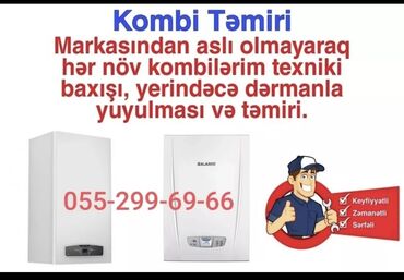 səyyar təkər təmiri: Kombi təmiri sistemin yuyulması gəncə şəhəri
