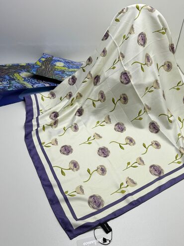 Платки: 📣📣 Новый платки 🔥🔥🔥🔥 🧣🧣Рамер : 90:90 см 🧣🧣Материал : 100% silk — 3