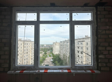 айнек терезе бу: Пластиковое окно из профиля Wintech, установленное в проём с выходом