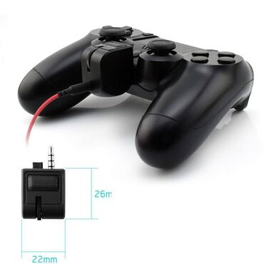 sony playstation controller: Audio Handle Headset Adapter Controller Micphone Volume Voice Control