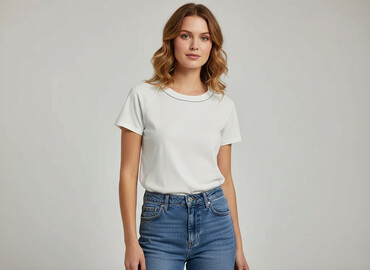 t shirty z dłuższym tyłem: Футболка жіноча, розмір L