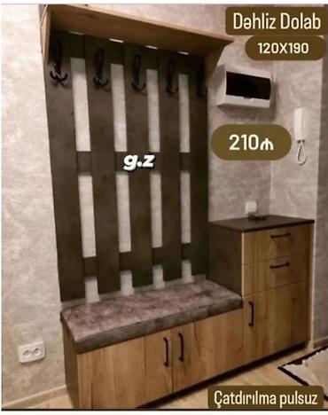ikea ikinci el: Dəhliz dolabı – 120x190 sm - Modern dizaynlı giriş mebeli: üstdə rəf — 1