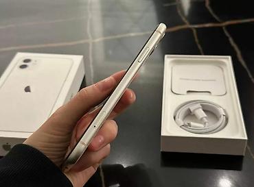 iphone cs max: IPhone 11, Б/у, 128 ГБ, Белый, Зарядное устройство, Чехол, Кабель, 78 % — 5