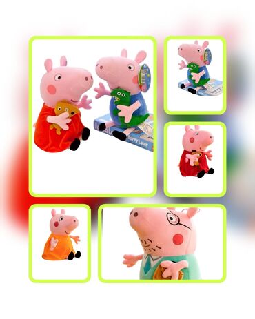 najnovije starke: Peppa Prase plišana porodica je savršen poklon za decu uzrasta 3