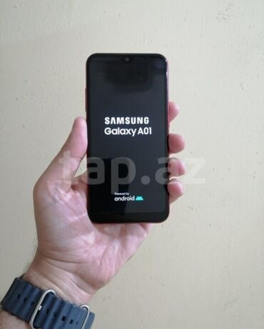 samsung tab a7 qiymeti: Samsung Galaxy A01, 16 GB, rəng - Qırmızı