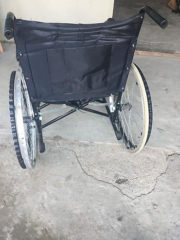 servis arabasi: Mexanik əlil arabası - Geniş oturacaq və bel hissəsi: davamlı parça — 3