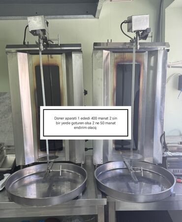 Restoran, kafe avadanlığı: Doner aparati satilir ela veziyetde az islenmis