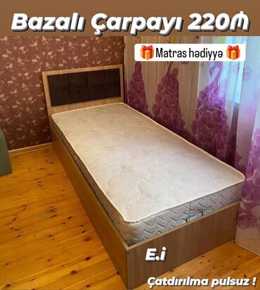 Çarpayılar: Təknəfərlik çarpayı, Bazalı, Matras ilə, Siyirməsiz
