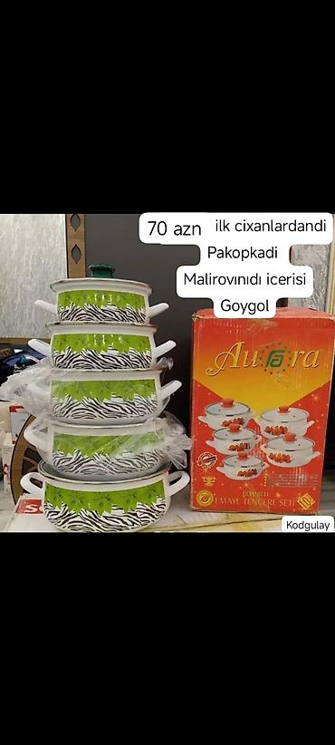 qələm seti: Qazan, rəng - Yaşıl — 1