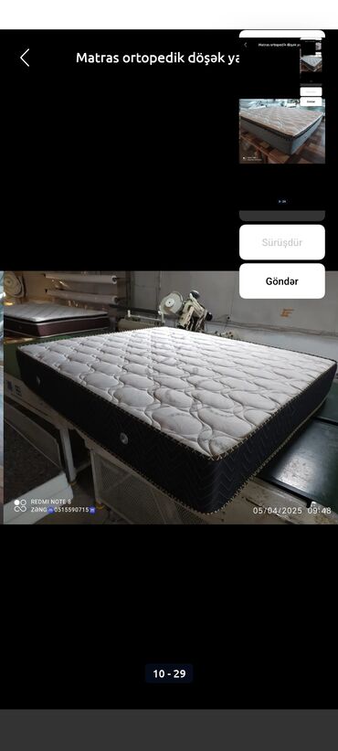 Matraslar: Yeni, Ortopedik matras, İki nəfərlik — 23