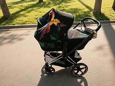 priam: Коляска, Cybex, цвет - Черный, Б/у, Платная доставка, Самовывоз — 5