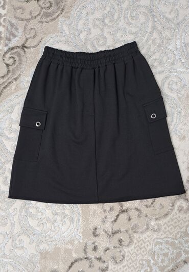 теннисная юбка черная: Юбка, Модель юбки: Карго, Мини, По талии