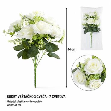 KMT Komada mala veštačka saksijska bela 710523 Elegantni buket