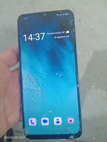 телефон fly cirrus 2: Oppo A57s, 128 GB, rəng - Göy, Qırıq