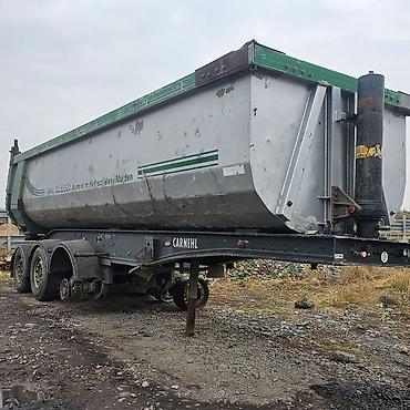 Самосвальный полуприцеп Carnehl пустой вес 5тон дисковый тормоз гусак