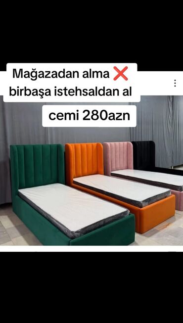 Çarpayılar: Yeni, İkinəfərlik çarpayı, Bazasız, Matras ilə, Siyirməsiz — 37