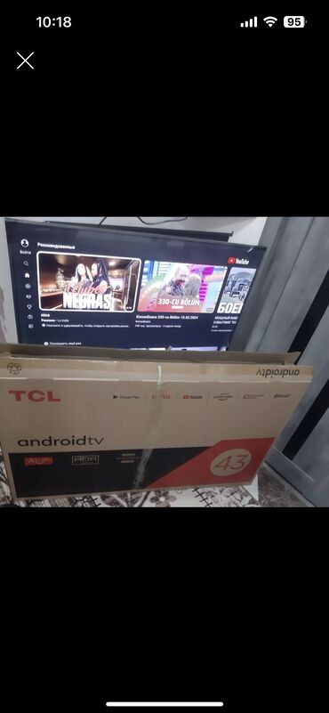 lcd: Yeni Televizor TCL 77" Pulsuz çatdırılma