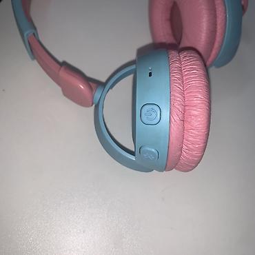 очки с камерой и микрофоном: Детские наушники JBL (серия JR/Junior) в розово‑голубой расцветке — 5