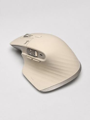 logitech mouse: Logitech MX Master 3S (qum-bej rəng) premium kompüter siçanı. Qutusu — 2