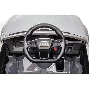 deciji sat: Audi RS6 – licencirani auto na akumulator za decu (Beli) Šifra — 5
