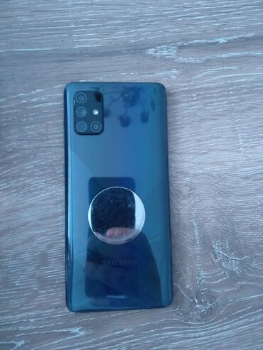 samsung telefonlar 2 el: Samsung Galaxy A51, 128 GB, rəng - Gümüşü, Sensor, Barmaq izi, İki sim kartlı