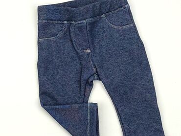 czarne jeansy z haftem: Джинсові штани, Lupilu, 3-6 міс., стан - Дуже гарний