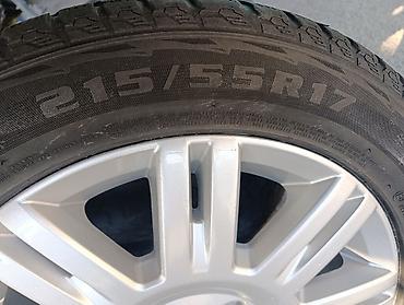215 55 17r: Комплект из 4 колес в сборе: литые диски + зимние шины. разболтовка — 2