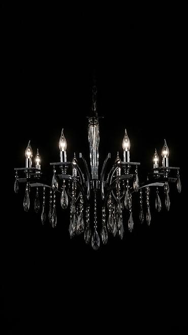 lustr bra: Çılçıraq, 10 və daha çox lampa, Xrustal — 1