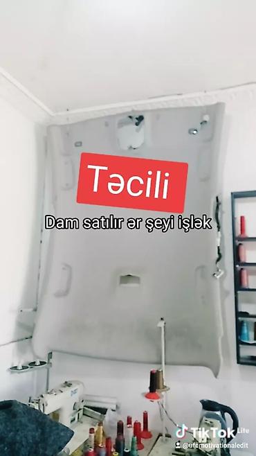 akumulator satisi: Avtomobil tavan döşəməsi (salon tavan örtüyü) satılır. - Rəng: açıq — 1
