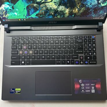 intel core i7 6700 цена: Ноутбук, MSI, 32 ГБ ОЭТ, Intel Core i9, 17.3 ", Колдонулган, Жумуш, окуу үчүн, эс тутум SSD