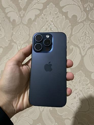 IPhone 15 Pro, Б/у, 256 ГБ, Голубой, Зарядное устройство, Защитное стекло, Чехол, 91 % at lalafo.kg IPhone 15 Pro, Б/у, 256 ГБ, Голубой, Зарядное устройство, Защитное стекло, Чехол, 91 %