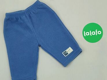 Spodnie, 3-6 m, wzrost - 68 cm., stan - Dobry, wzór - Jednolity kolor, kolor - Błękitny