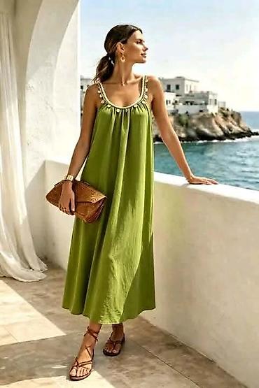 esprit bluza: Haljina za punije dame na bretele siroka maxi. - Kroj: opušten,širok — 5