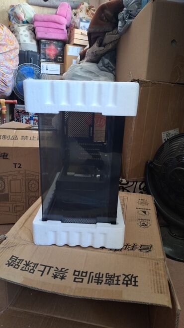 пс 2 слим: ПК корпусу, Колдонулган, Micro-ATX, түсү - Кара